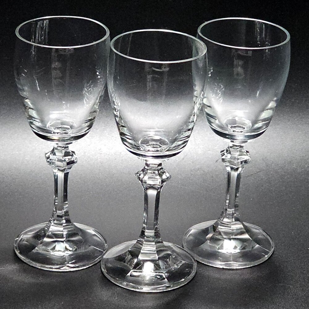 3 Schott Zwiesel Contour Cordial Glasses 5" sculpted stem 3oz schnapps cocktail - Picture 5 of 5